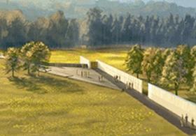 An artist illustration of how the Flight 93 Memorial will look when complete